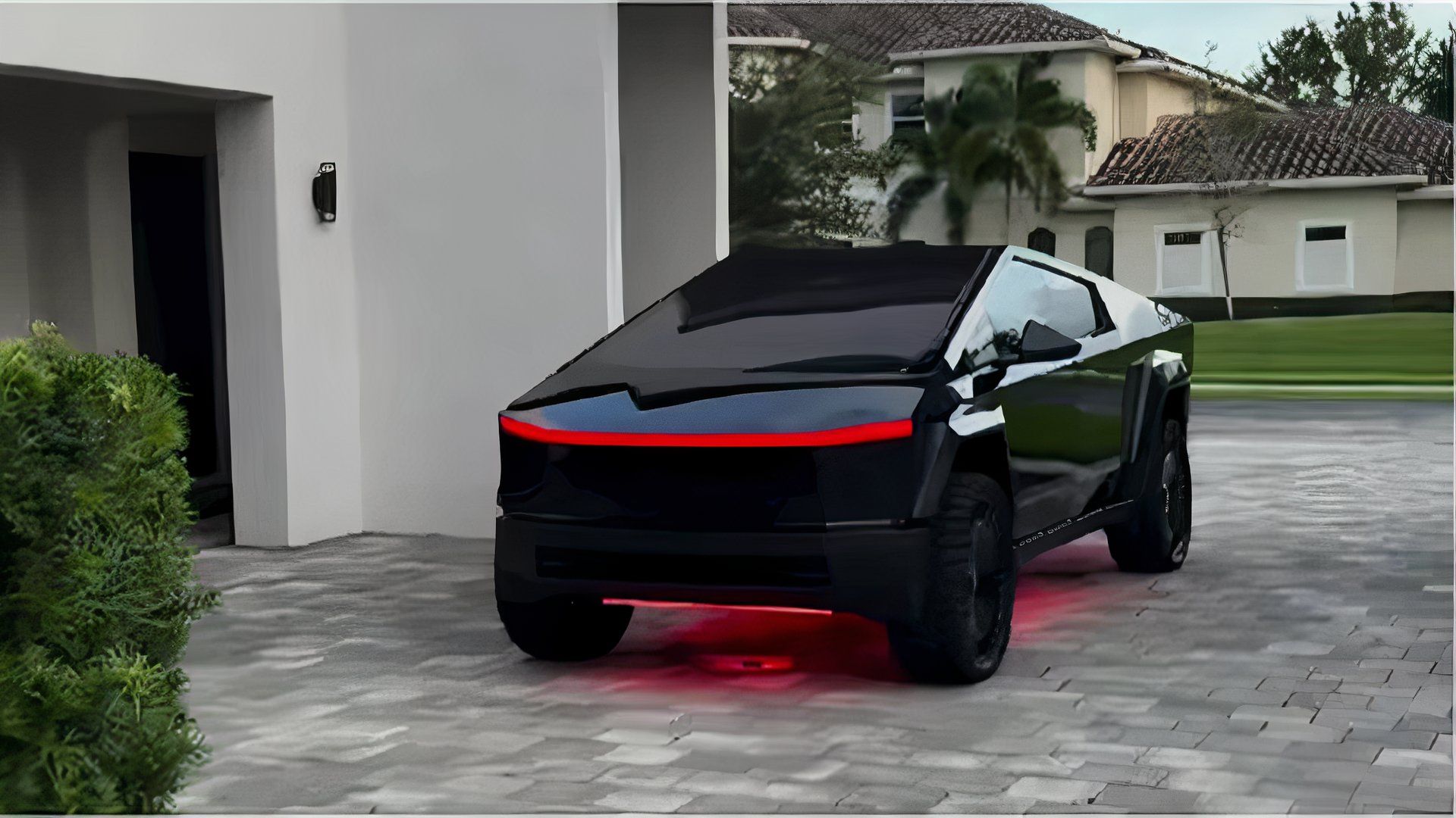 Shaqs Widebody Carbon Fiber Tesla Cybertruck delivered